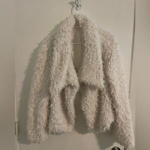 Williamsburg Ivory Faux Fur Jacket